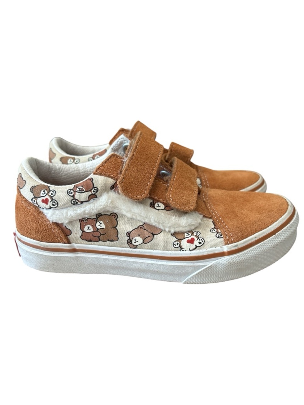 NWOB Vans Old Skool V "Bear Hugs" Toddler Sneakers — Size 12.5